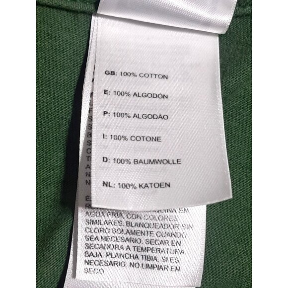 The North Face Green Logo T-Shirt Mens S 100% Cotton Crew Neck Short Sleeve - Picture 3 of 8